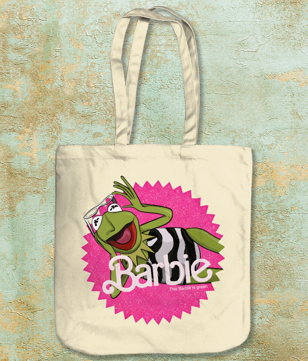 Barbie Kermit Parody Tote Bag