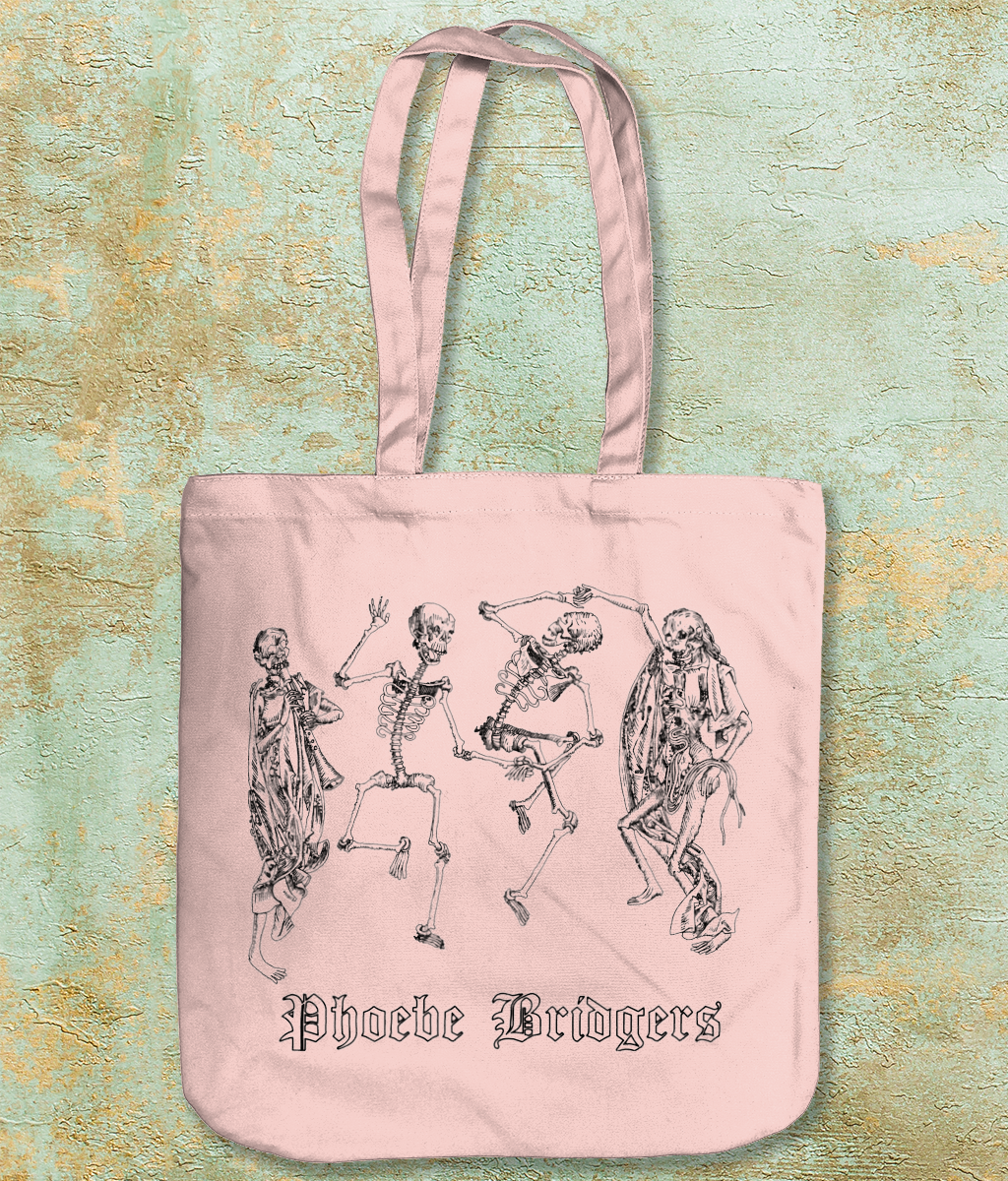 Phoebe Bridgers Dancing Skeleton Tote Bag