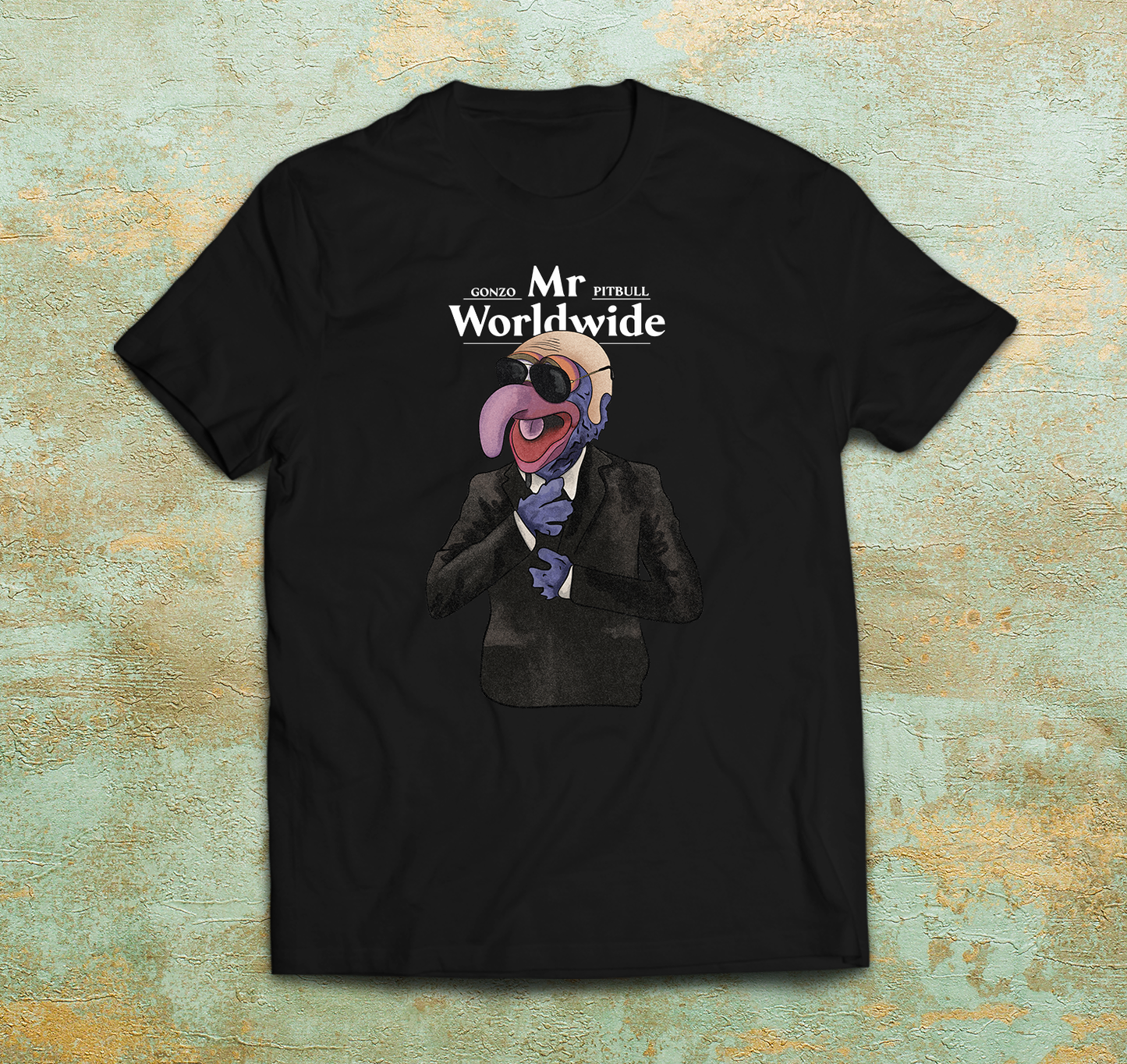 Pitbull 'Mr Worldwide' Muppets Parody Shirt
