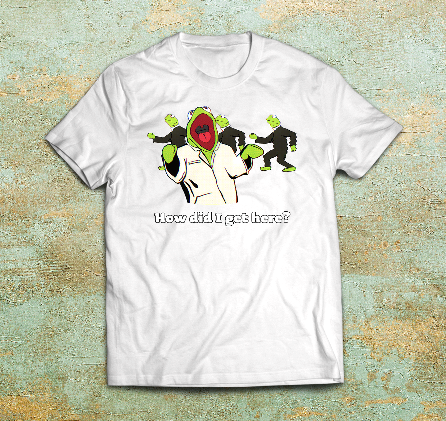 Kermit the Frog - Talking Heads 'Once in a lifetime' Music Video Parody Shirt