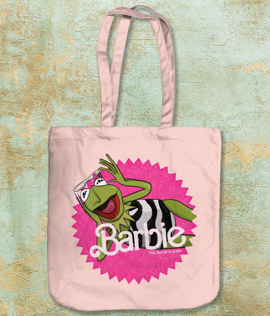 Barbie Kermit Parody Tote Bag