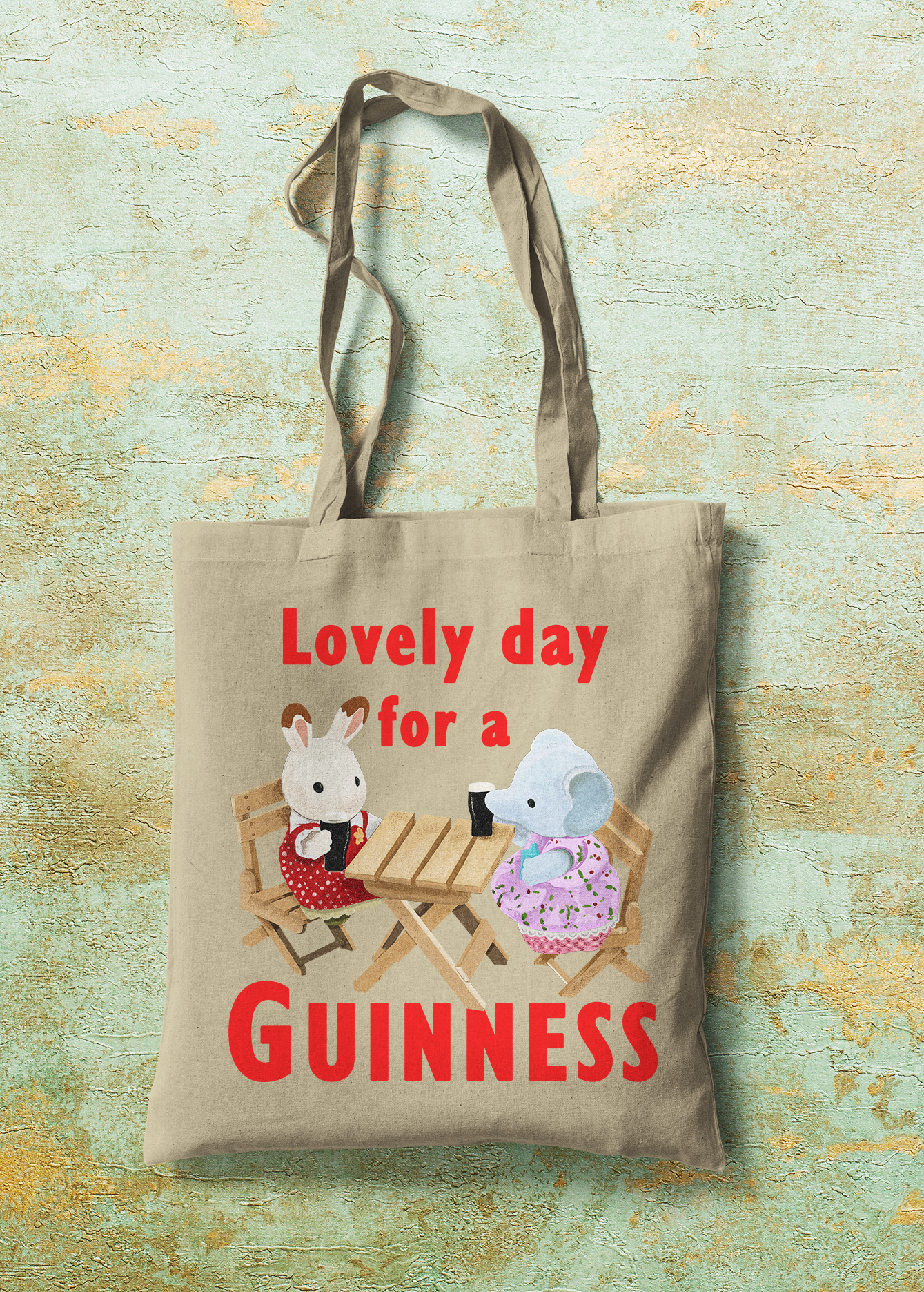 Sylvanian Guinness Tote Bag
