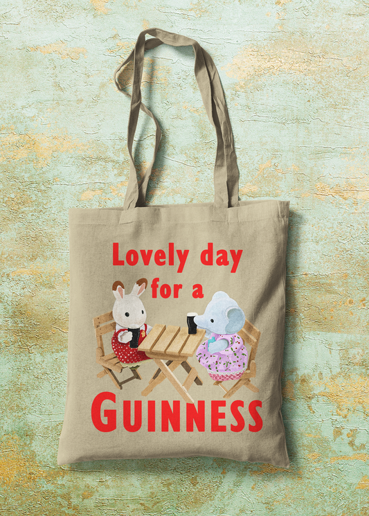 Sylvanian Guinness Tote Bag